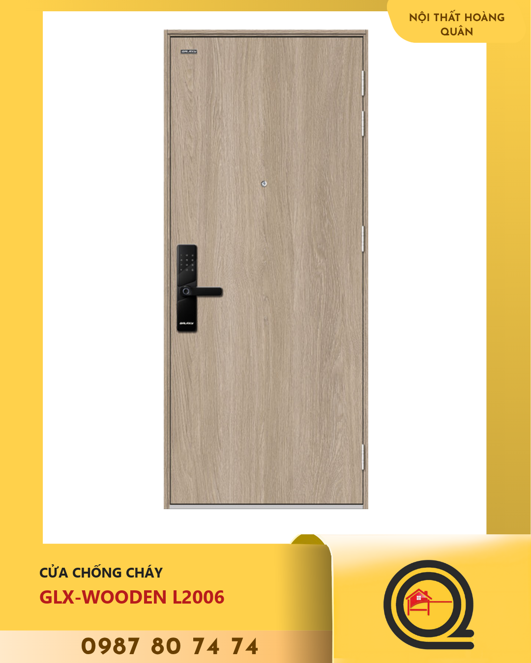 Cửa Gỗ Chống Cháy GLX-WOODEN L2006